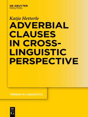 cover image of Adverbial Clauses in Cross-Linguistic Perspective